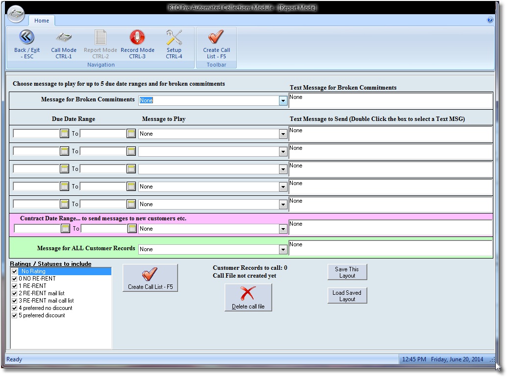 ACM new Report Mode