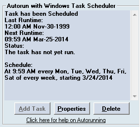 ACM task schedule