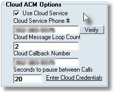 ACM cloud setup