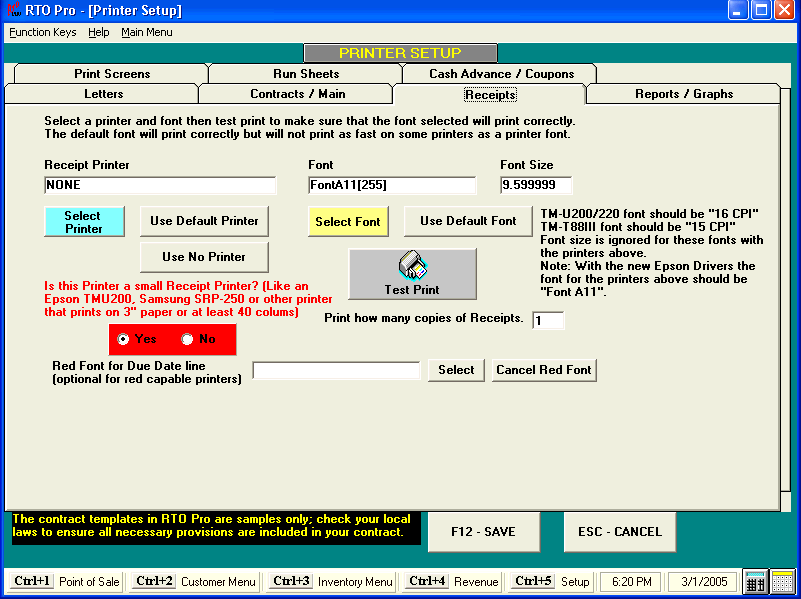 Instructions for Installing Printer Driver for Epson Receipt Printers